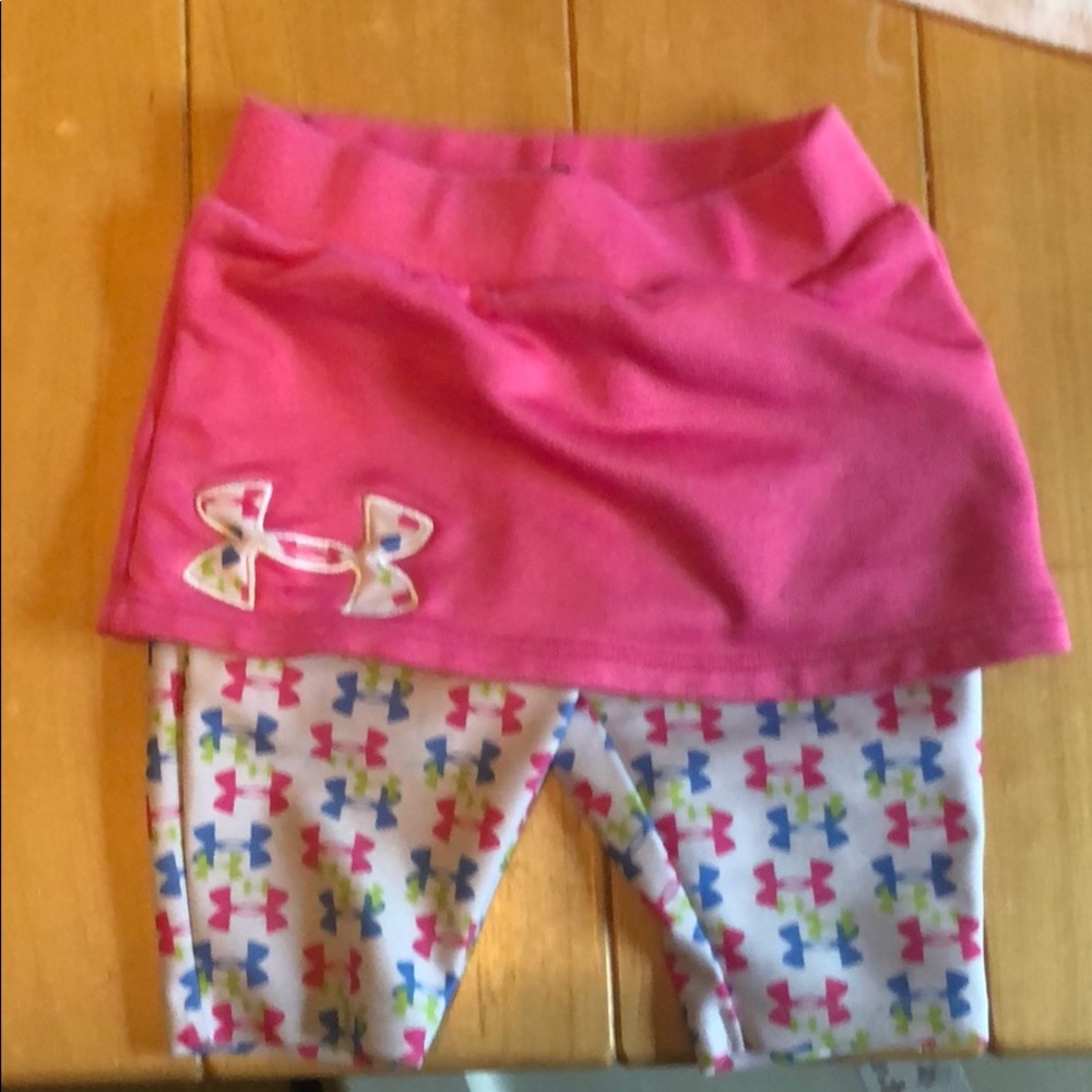 Cute little girls Under Armour heat gear outfit